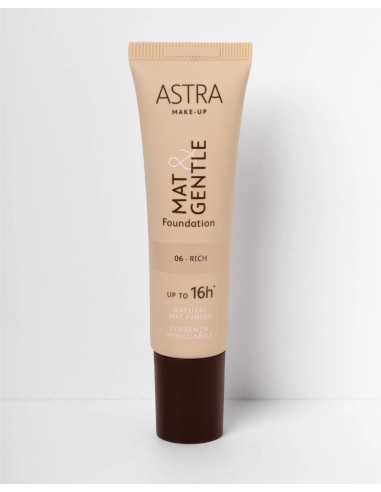 Astra Mat&gentle Foundation - Fondotinta Opaco Naturale - 06 Rich